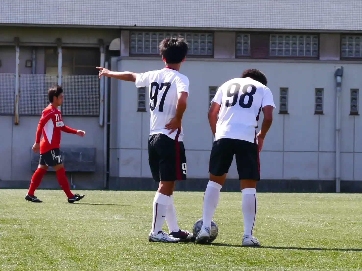 サッカー練習風景