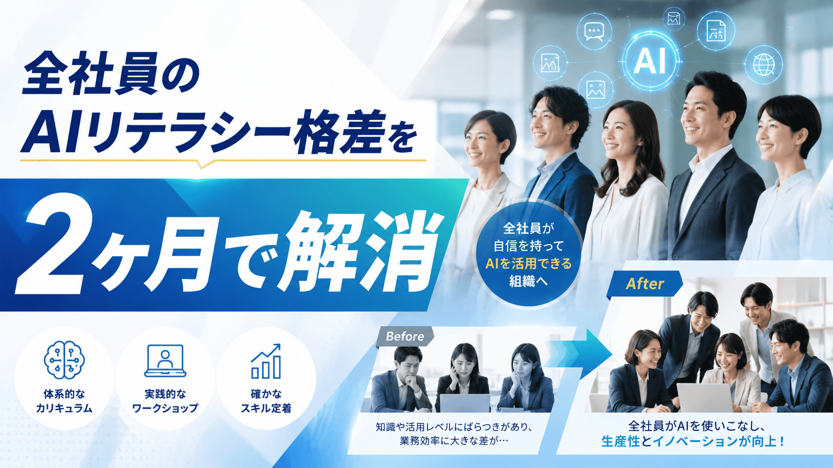 全社員のAIリテラシー格差を2ヶ月で解消